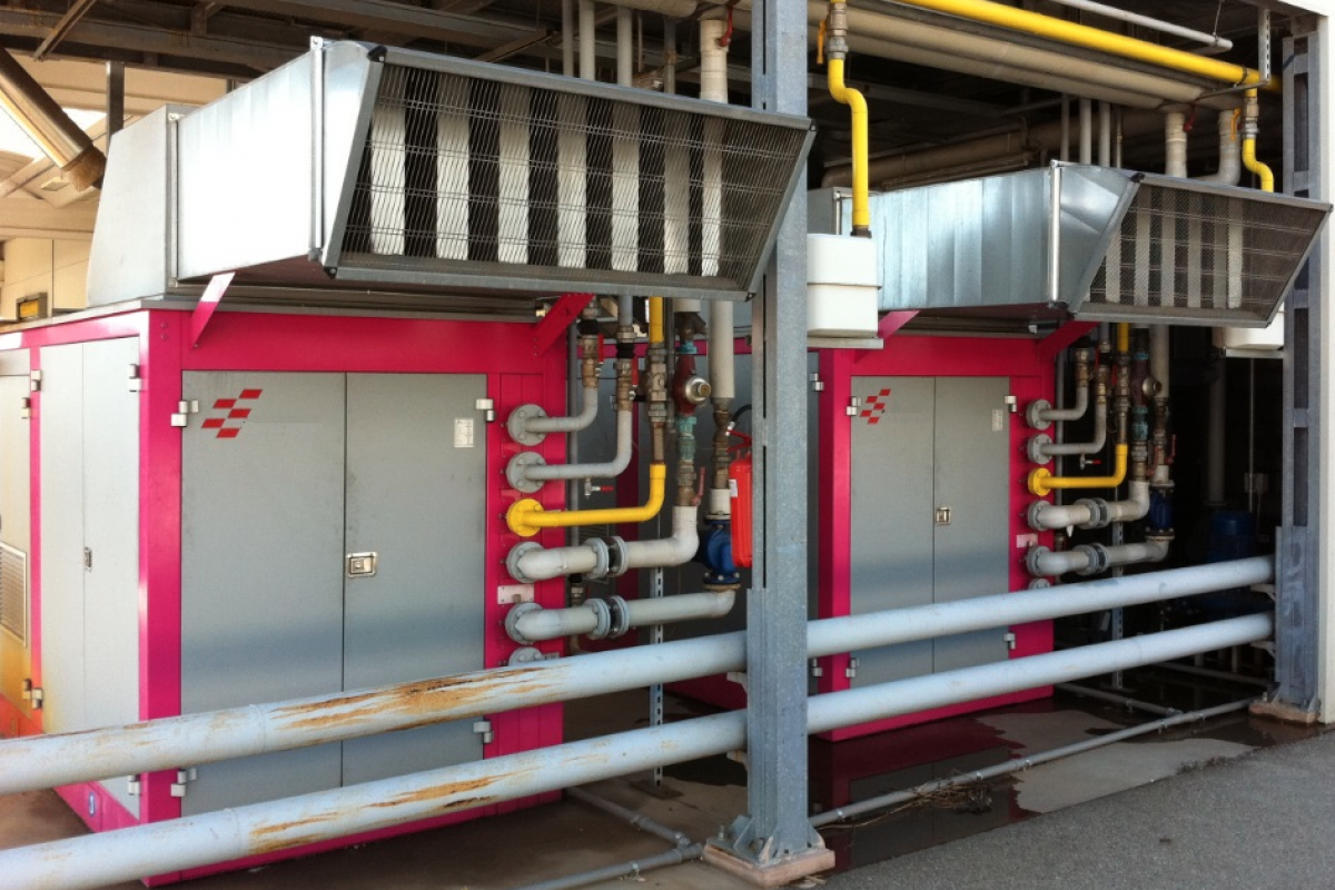 System chłodzenia w zakładzie chemicznym