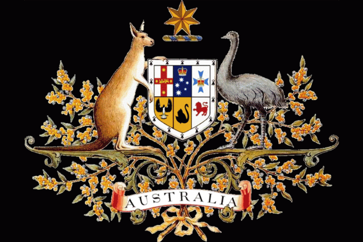 животное на гербе австралии