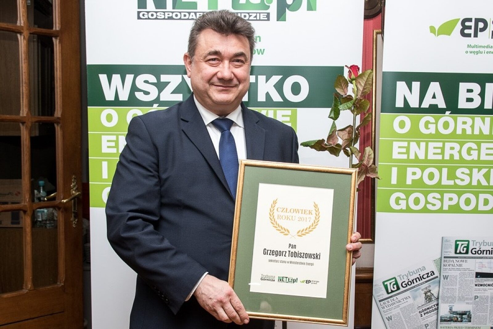 Luty: Grzegorz Tobiszowski, wiceminister energii, otrzymał tytuł „Człowieka Roku” Trybuny Górniczej i portalu netTG.pl