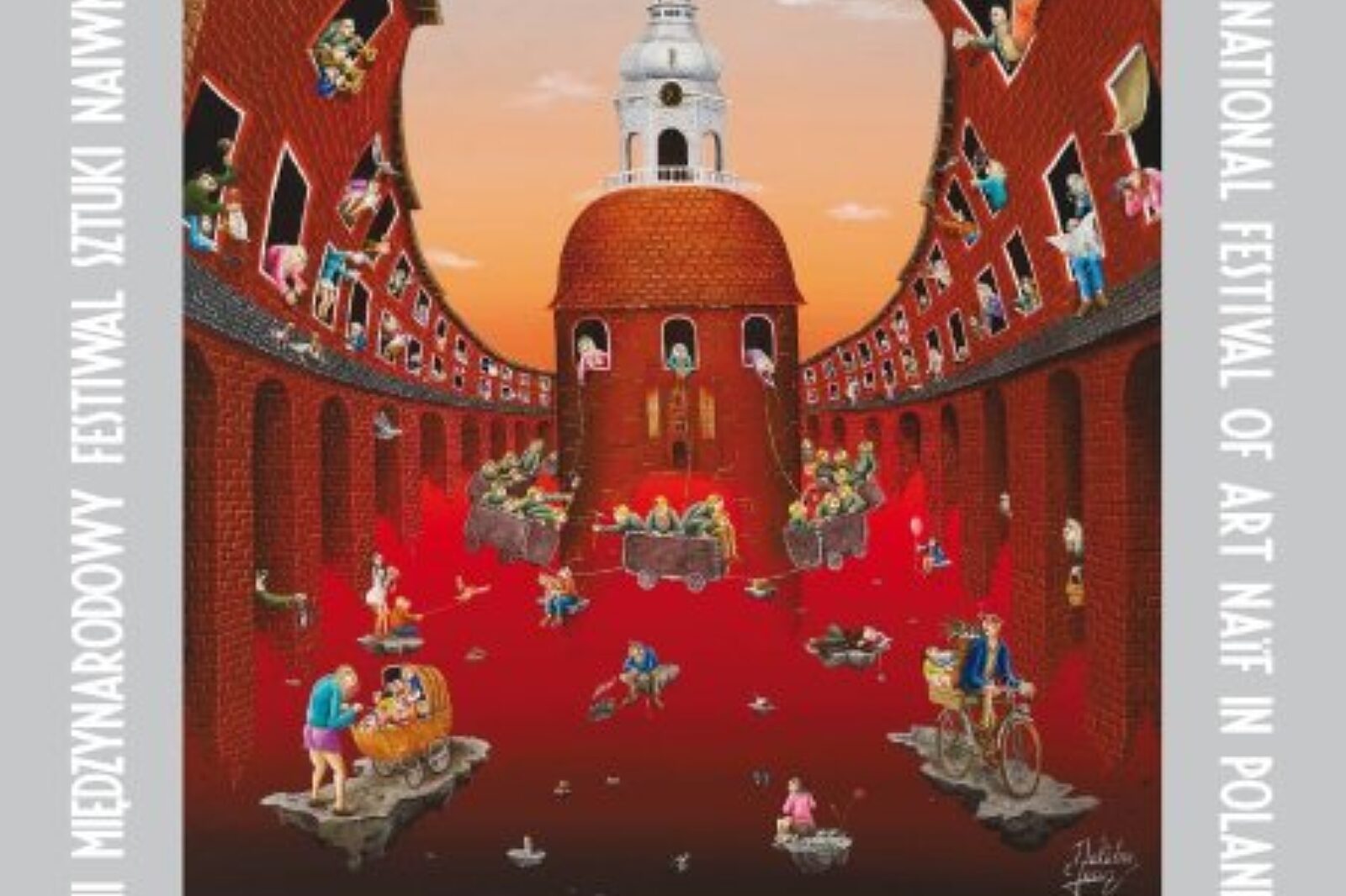 Art naif fest plakat szyb wilson