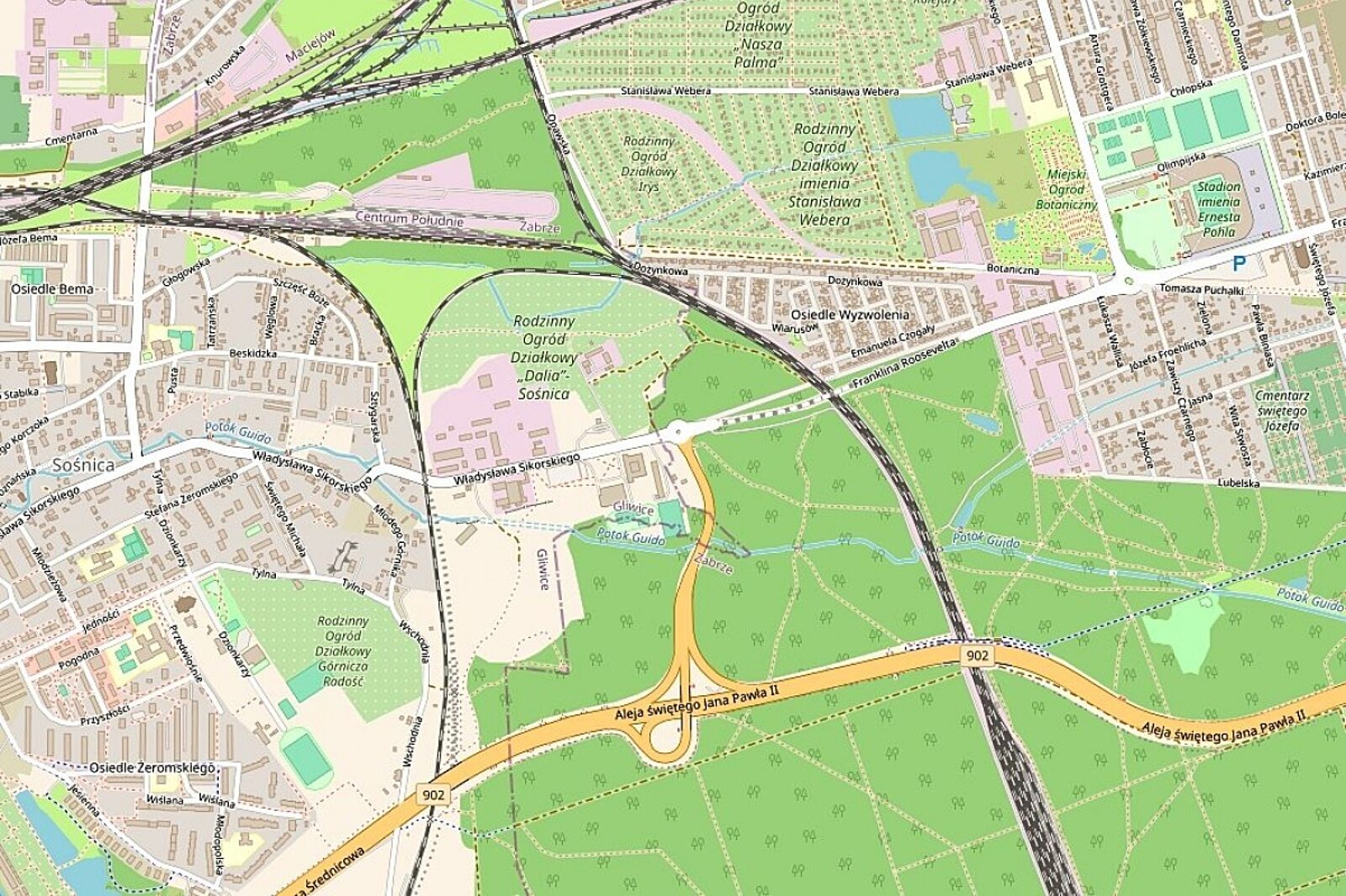 Gliwicemapa openstreetmap