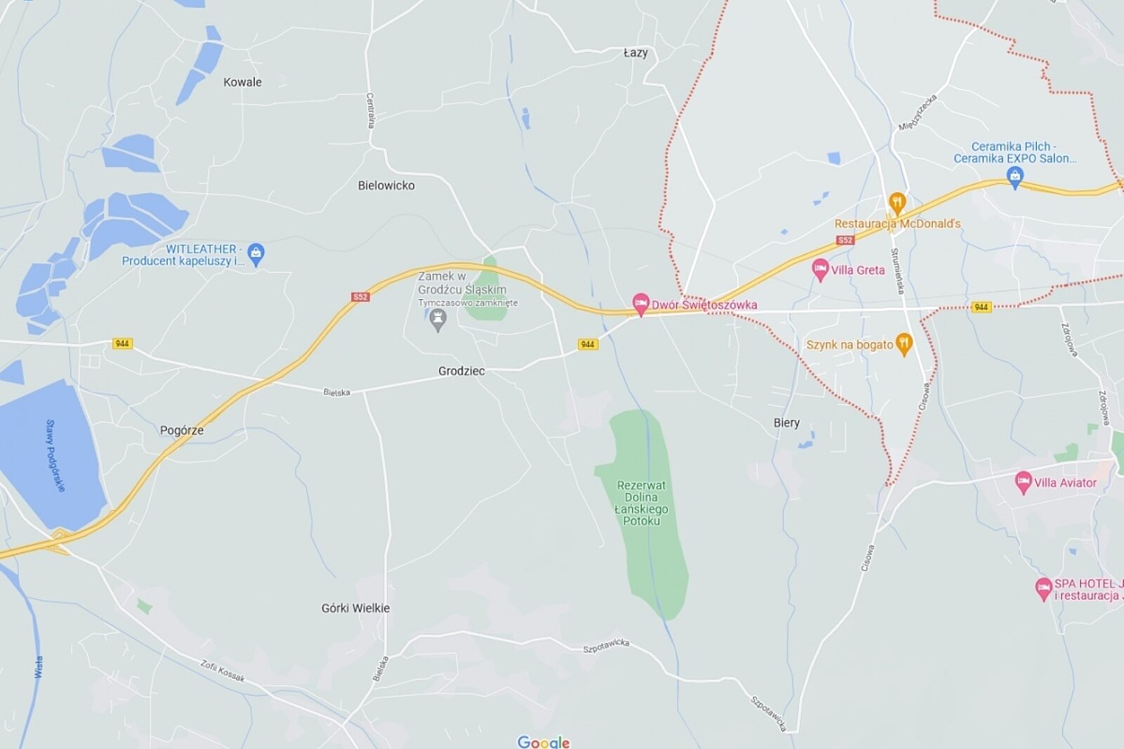 Grodziec google maps