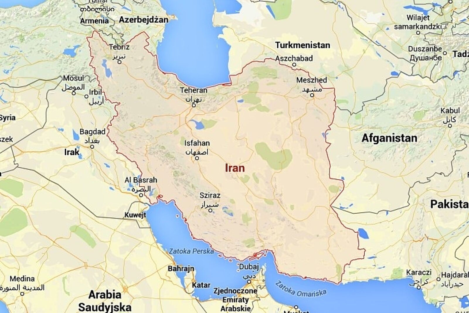 Iran googlemaps