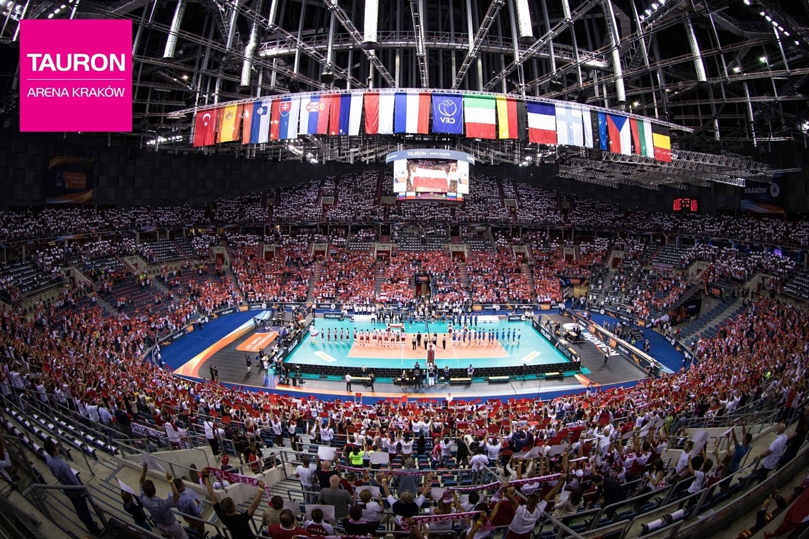 Mecz siatkowki tauron arena krakow