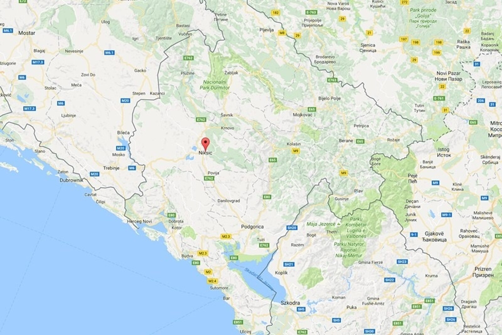 Niksic czarnogora maps google com