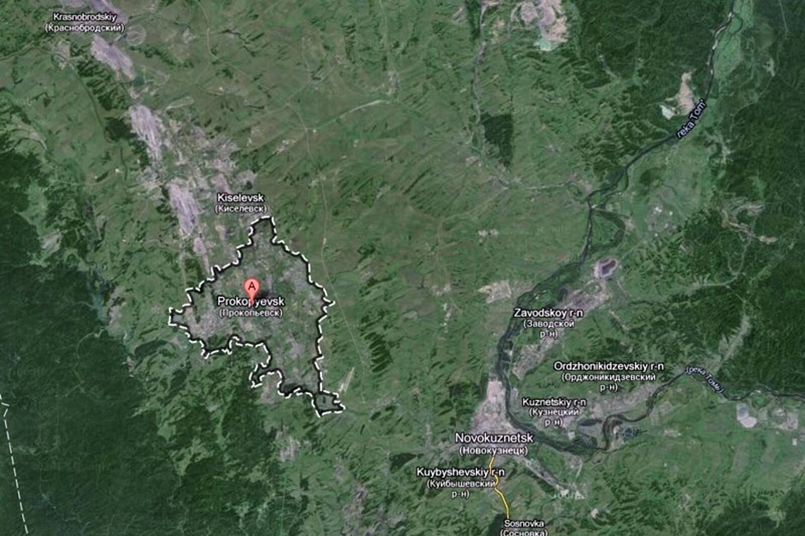 Prokopiewsk google maps