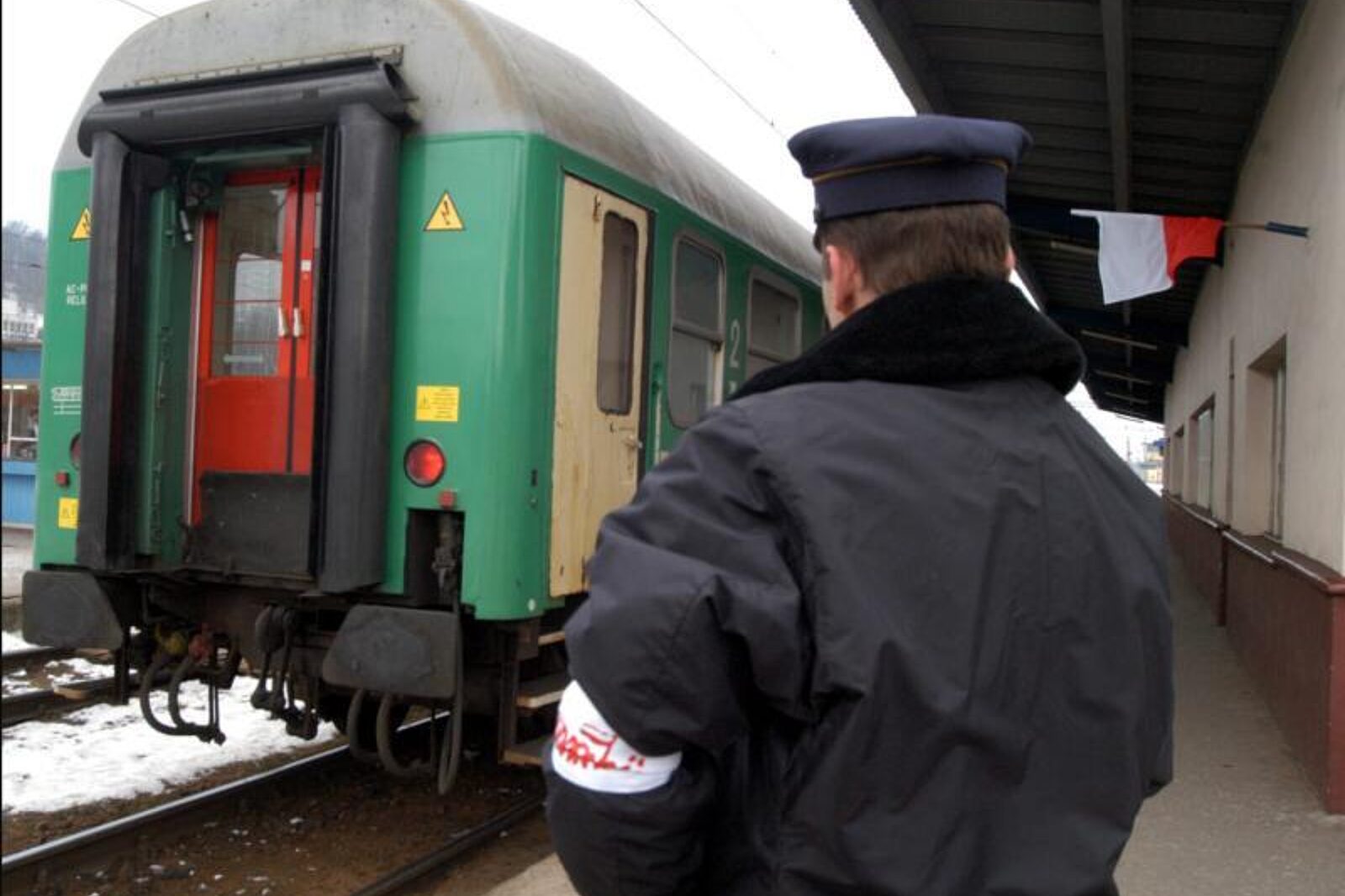 Protest kolejarzy PAP