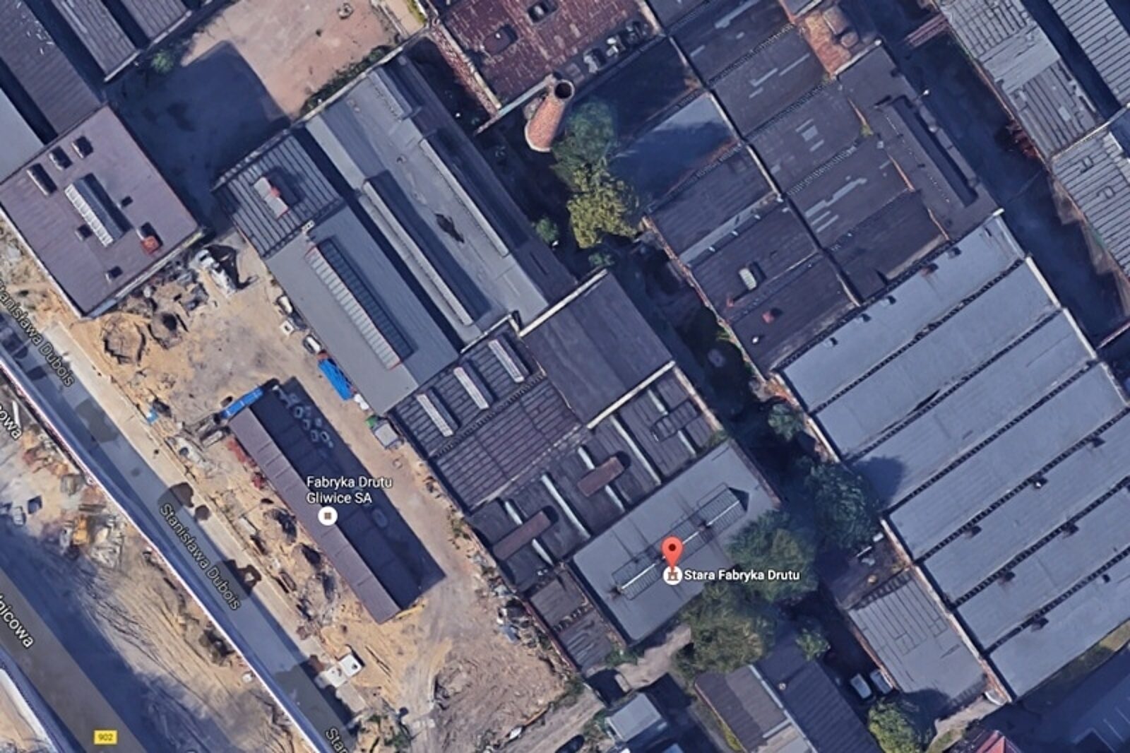 Stara fabryka drutu google maps