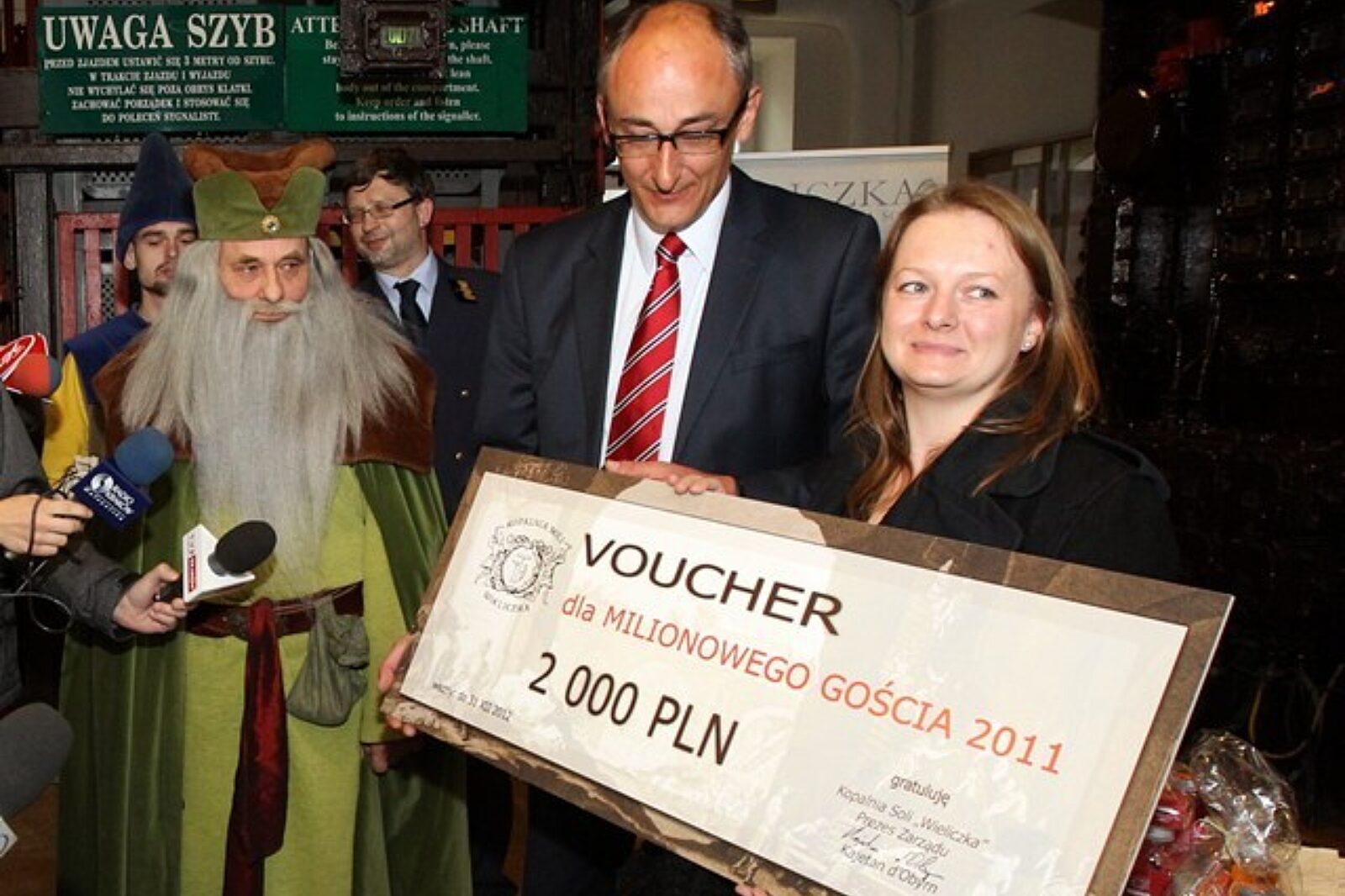 Wieliczka milionowy gosc 2011 r stachurski