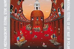 Art naif fest plakat szyb wilson