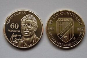 Dudek mosiadz moneta knurow mennicagornoslaska