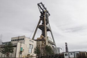 Kopalnia Budryk ma 5 szybów: wydobywczy, 2 zjazdowo-materiałowe i 2 wentylacyjne