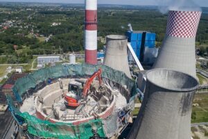 Lagisza wyburzenie komin