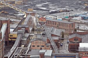 Kopalnia Makoszowy ma pięć szybów. Na zdjęciu wieża szybu I.