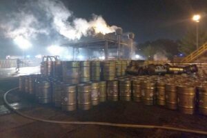 Pozar chorzow fosfor kwpkatowice