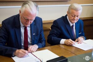 Umowa agh minister gowin rektor slomka maciej bernas ksaf agh