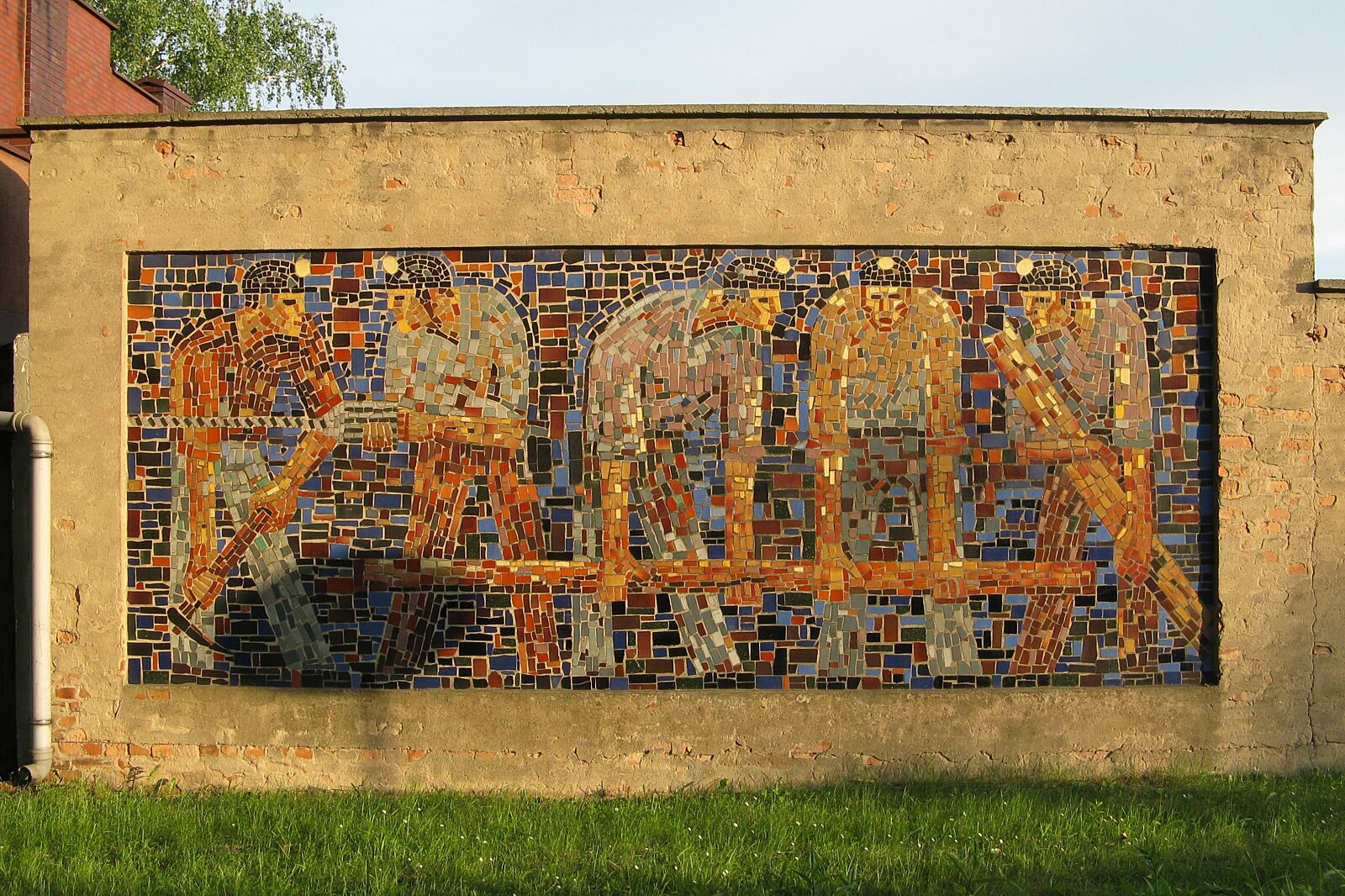 Siemianowice miners mosaic