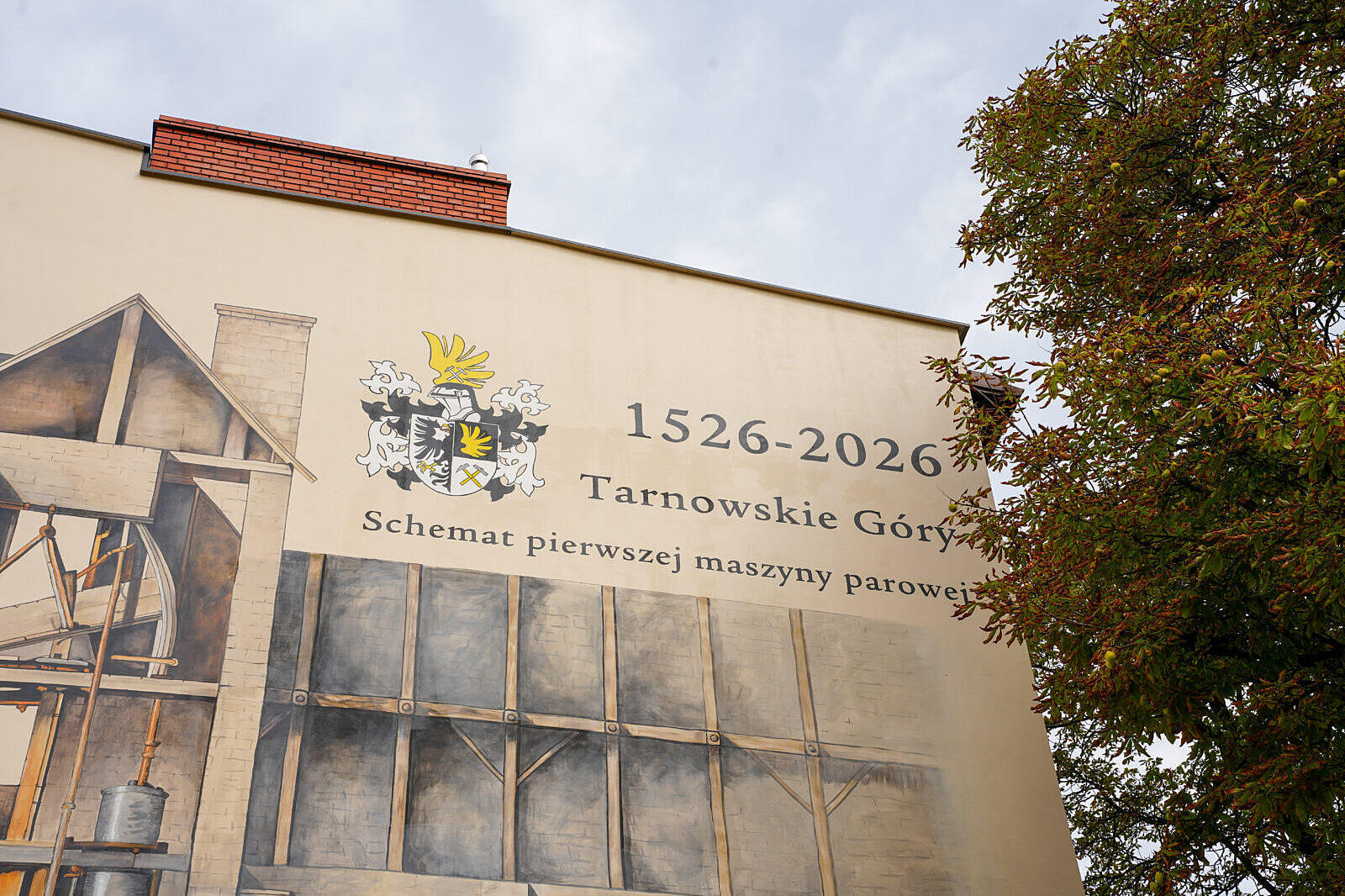 Mural maszyna parowa tarnowskie gory 2