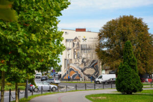 Mural maszyna parowa tarnowskie gory 1