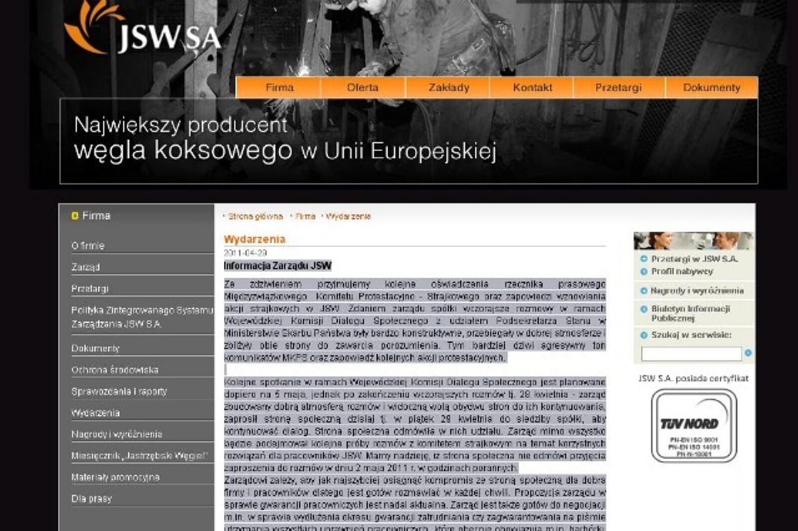 Jsw witryna jsw pl