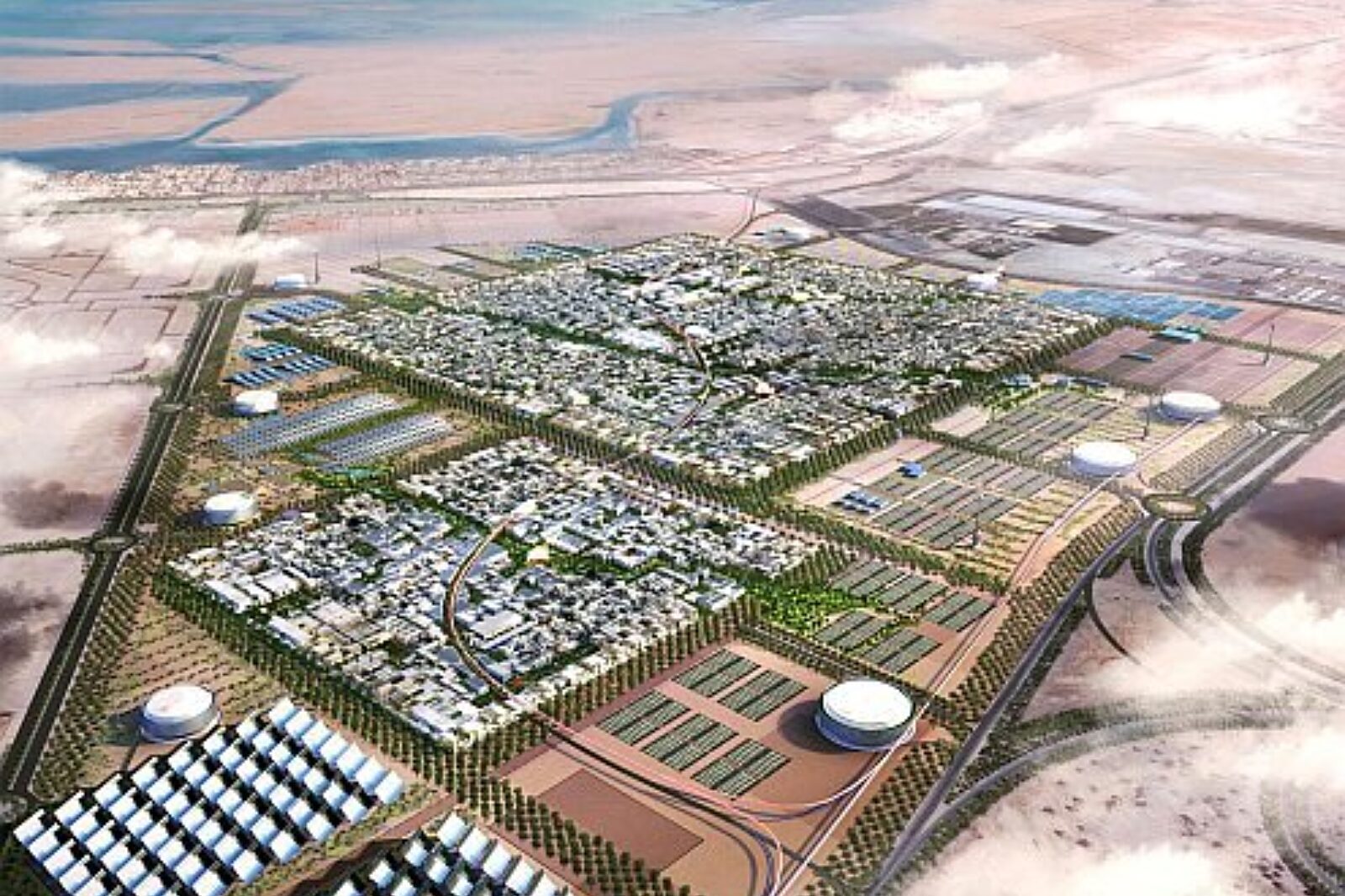 Masdar city wizualizacja GE