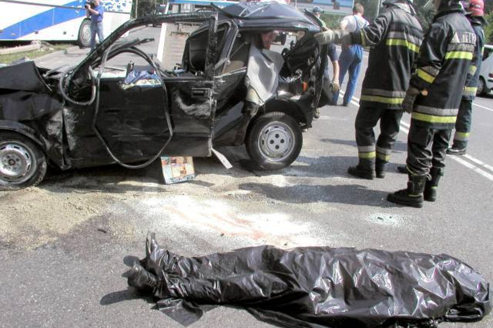 Wypadek drogowy death ab