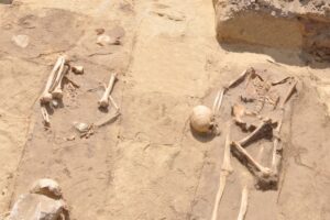 1550835551 gliwice ul dworcowa grob g41 po prawej stronie pochowek skazanca z przemieszczona czaszka