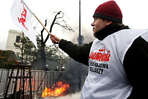 Solidarnosc Sejm protest PAP