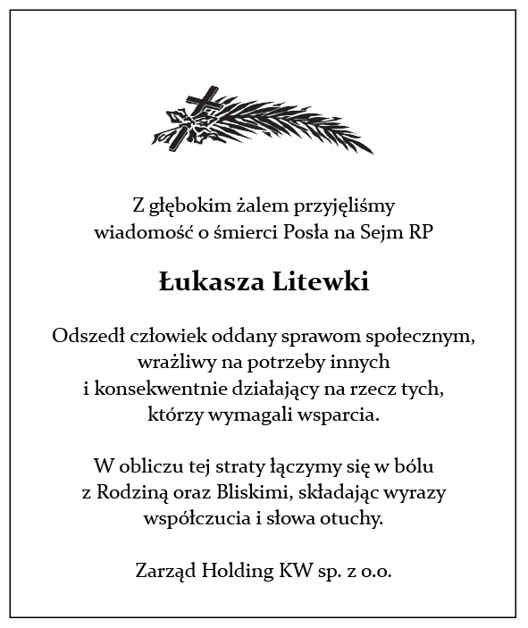 202604 LITEWKA kondolencje100x119 mm