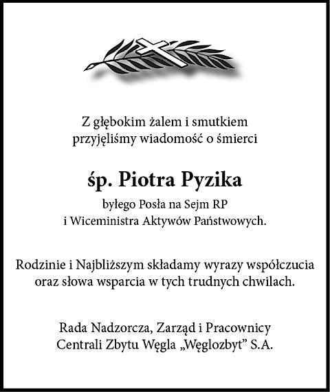 25 05 2026 Kondolencje Weglozbyt